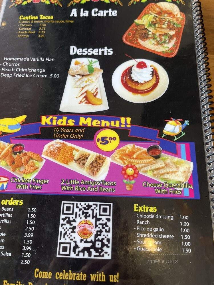 Amigos Tacos & Cantina - Las Vegas, NV menu_pic