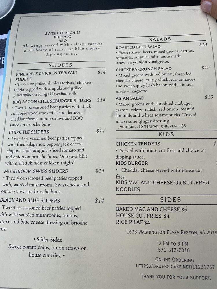 Local VA - Reston, VA menu_pic