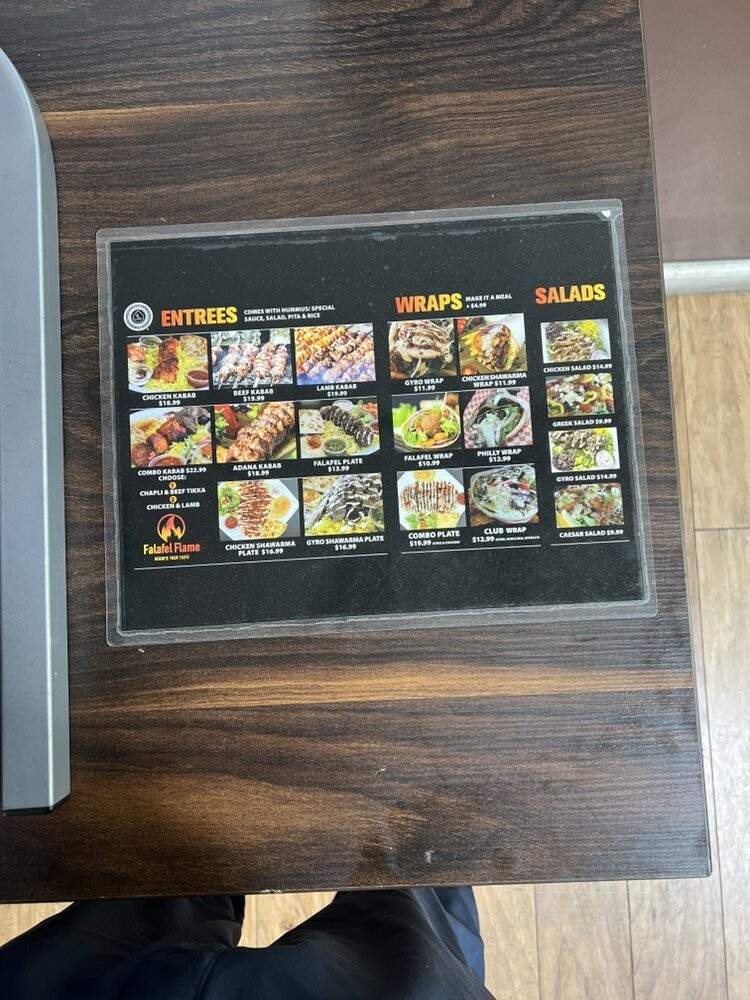Falafel Flame - Sunnyvale, CA menu_pic