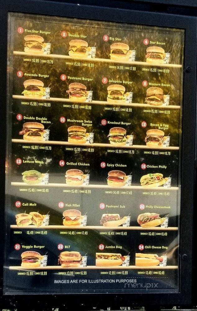 Pittsburg Five Star Burger - Pittsburg, CA menu_pic