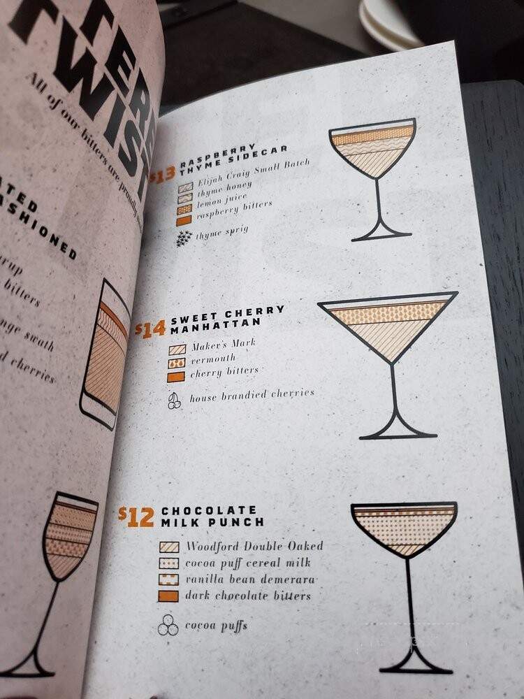Bitters End - Louisville, KY menu_pic