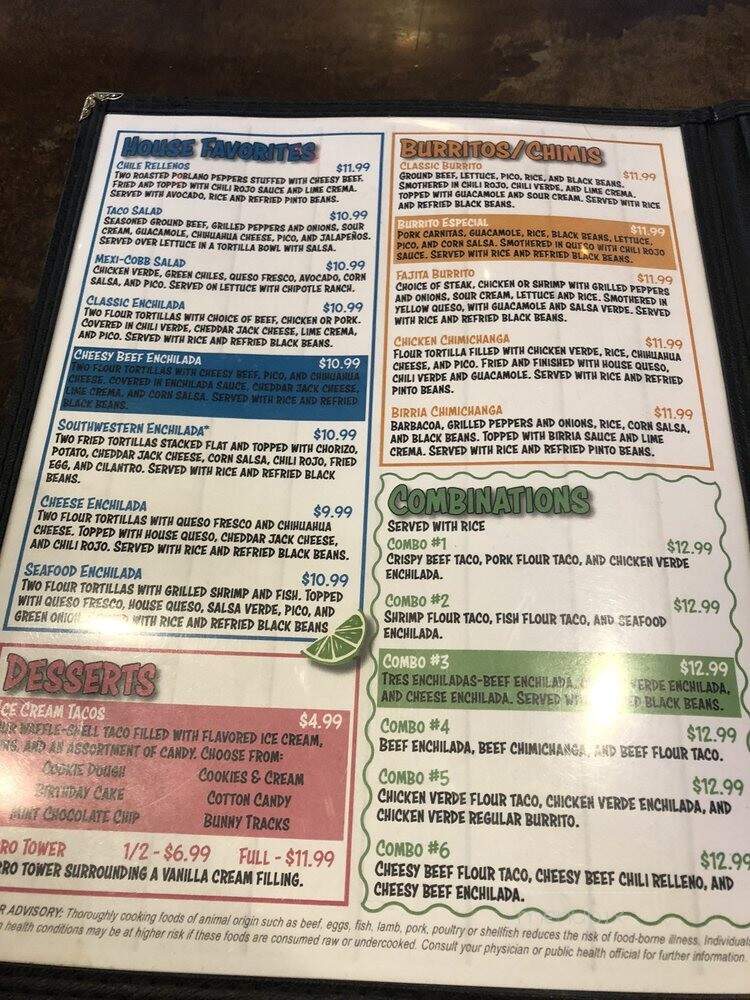 Rita's Cantina - Des Moines, IA menu_pic