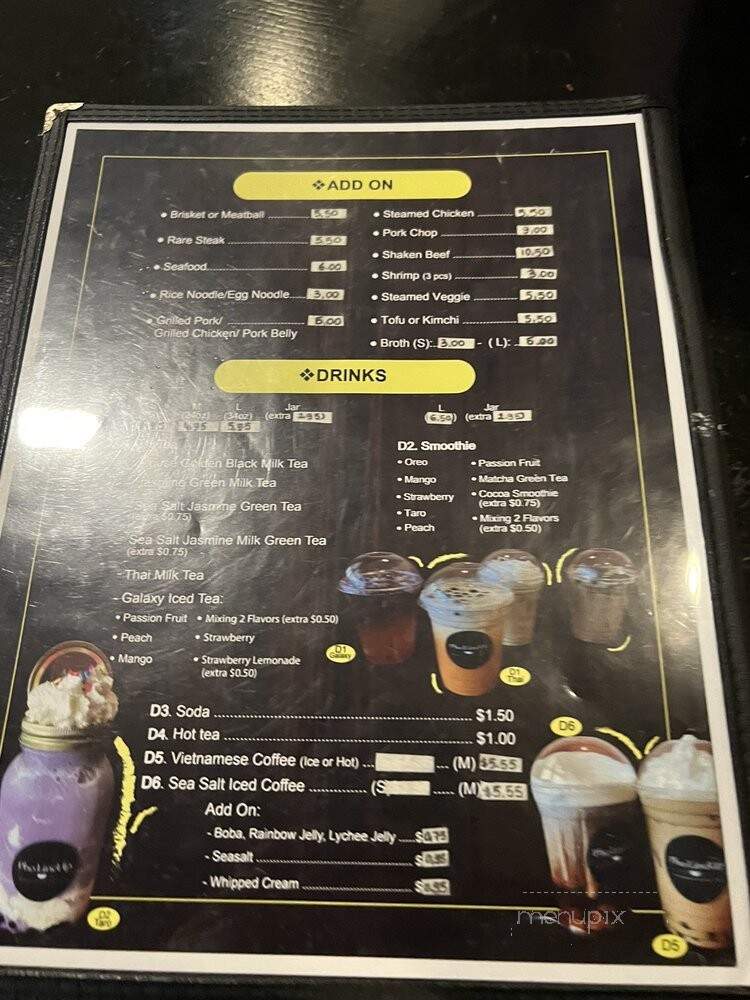 Pho LineUp - Clinton Township, MI menu_pic