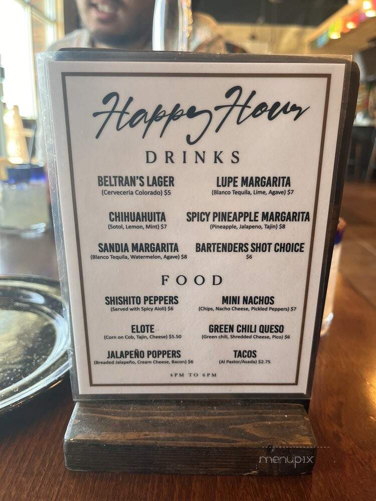 Beltran's Grill - Broomfield, CO menu_pic