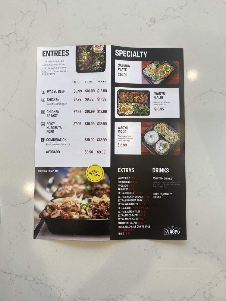 Wagyu Meat and Grill - Irvine, CA menu_pic