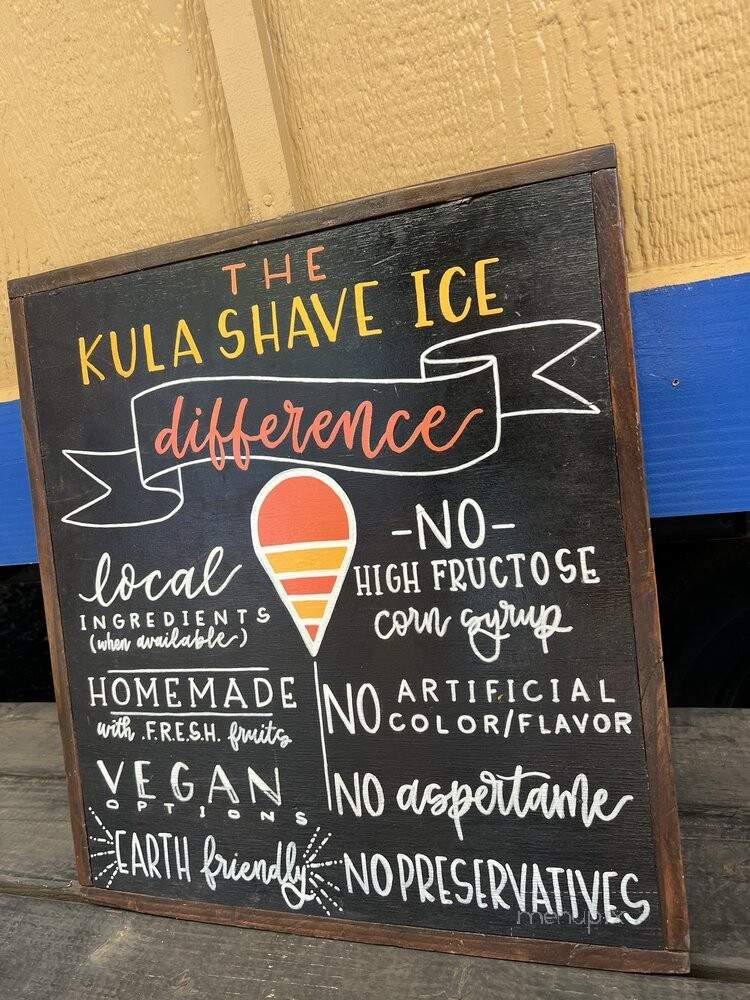 Kula Shave Ice North Shore - Haleiwa, HI menu_pic