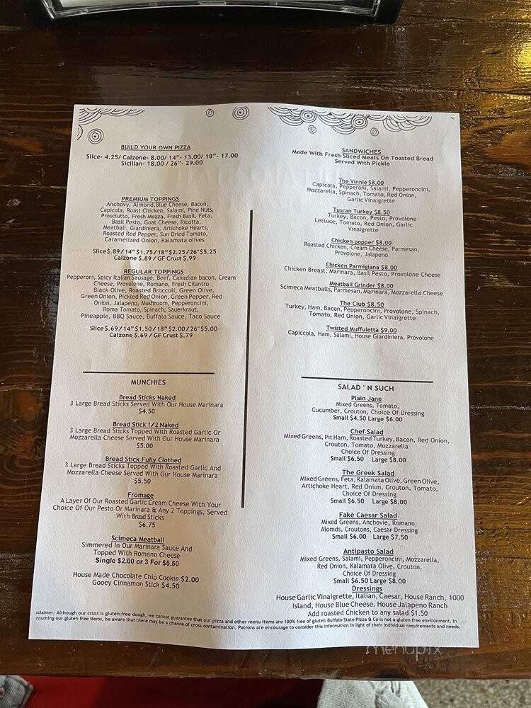 Buffalo State Pizza - Overland Park, KS menu_pic