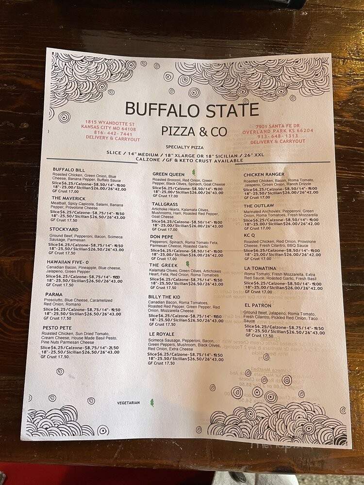Buffalo State Pizza - Overland Park, KS menu_pic