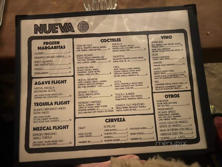 Nueva - Venice, CA menu_pic