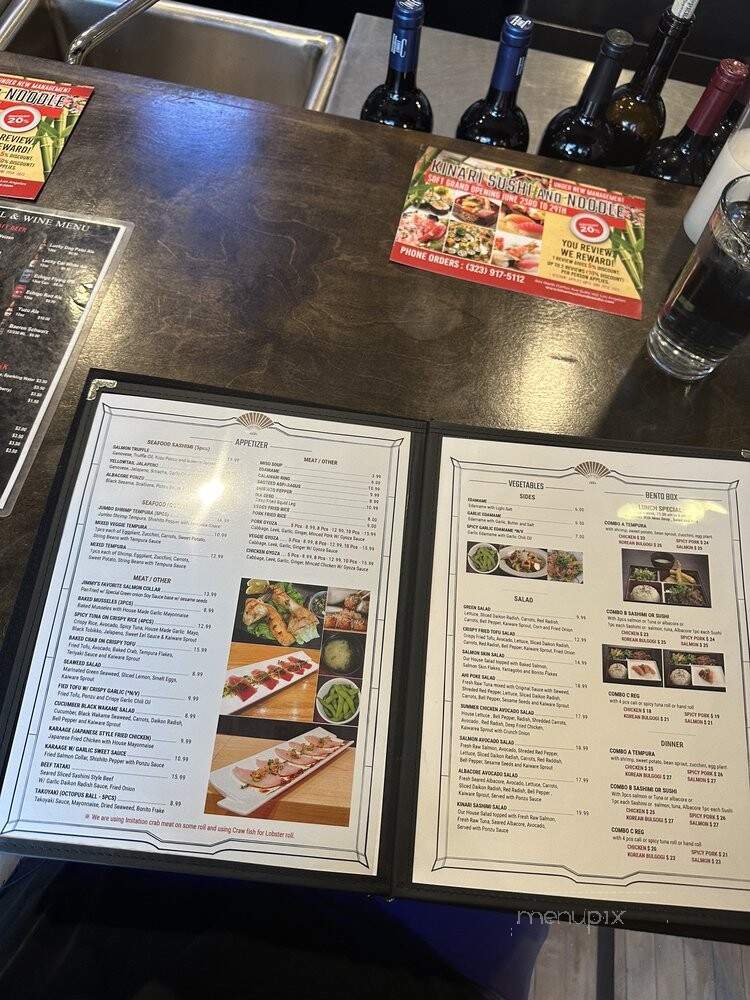 Kinari - Los Angeles, CA menu_pic
