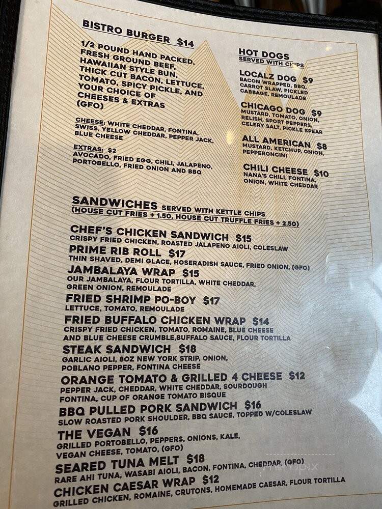 Localz Bistro - Sandy, UT menu_pic