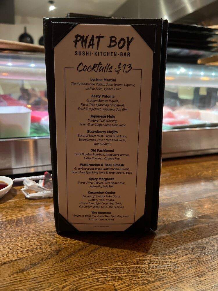 Phat Boy Sushi & Kitchen - Coral Springs, FL menu_pic