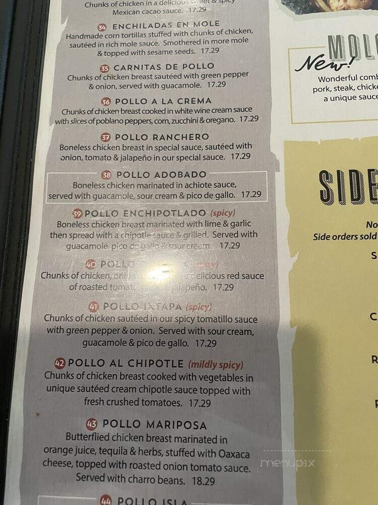 Ixtapa Fine Mexican - Overland Park, KS menu_pic