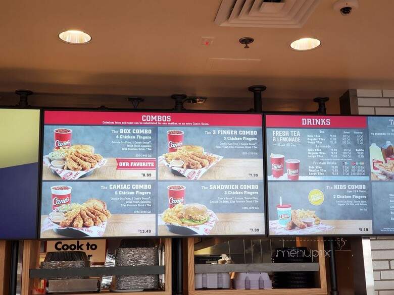 Raising Cane's Chicken Fingers - Huntington Beach, CA menu_pic