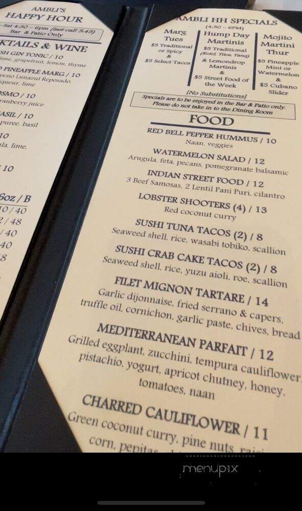 Ambli - Colorado Springs, CO menu_pic