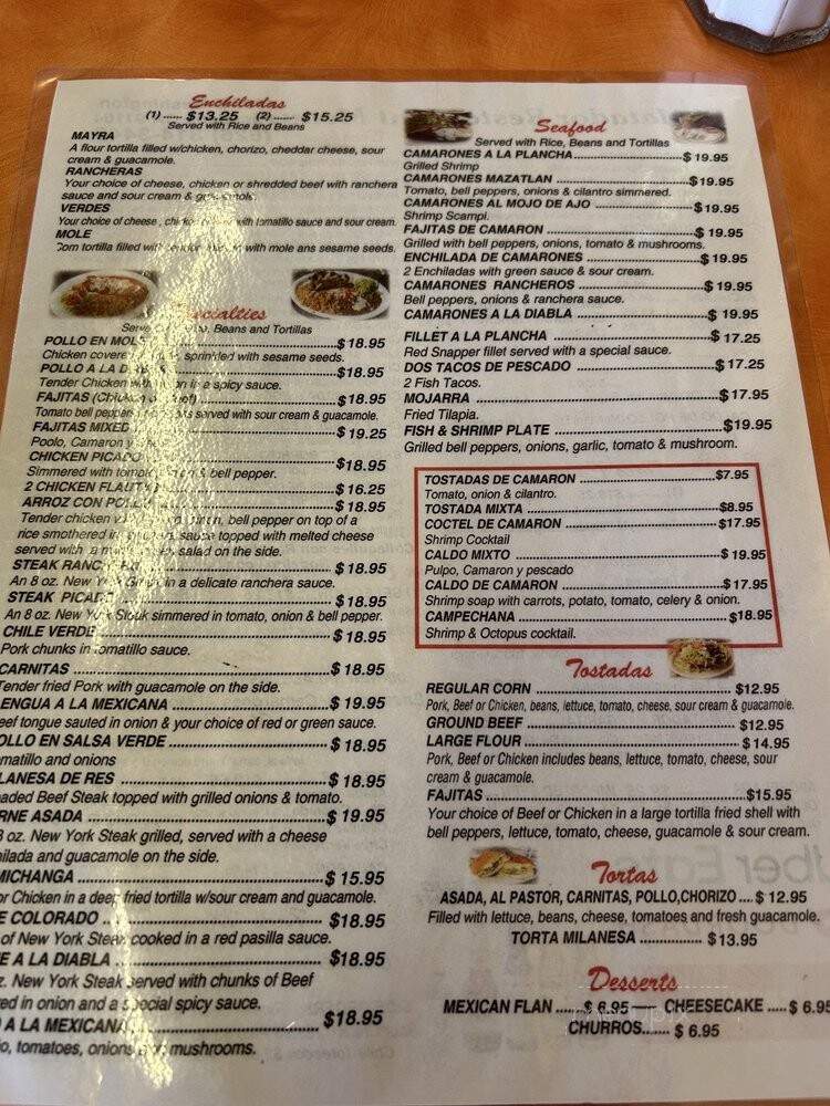 El Matador Authentic Mexican Food - Pasadena, CA menu_pic