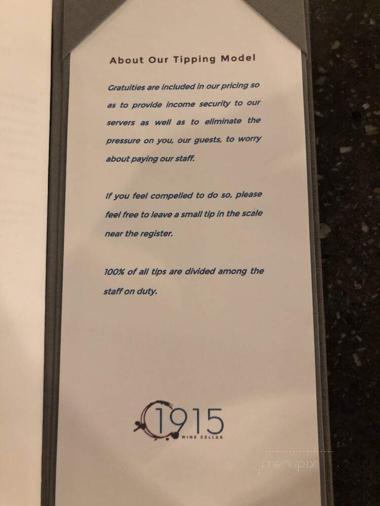 1915 Wine Cellar - Poughkeepsie, NY menu_pic