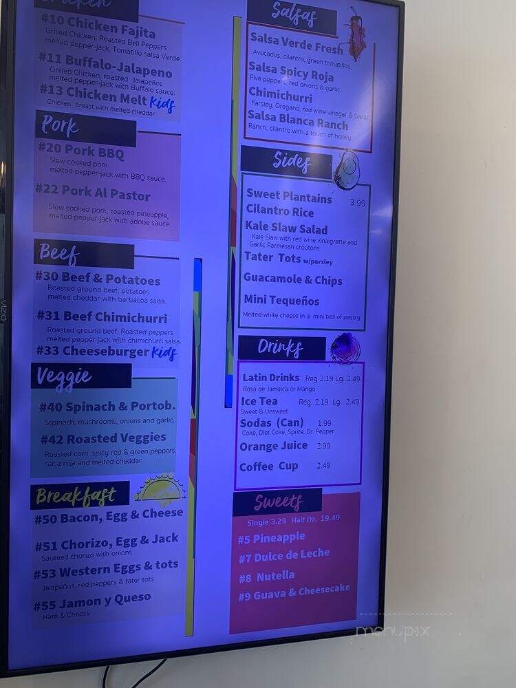 The Empanada Cookhouse - Dallas, TX menu_pic