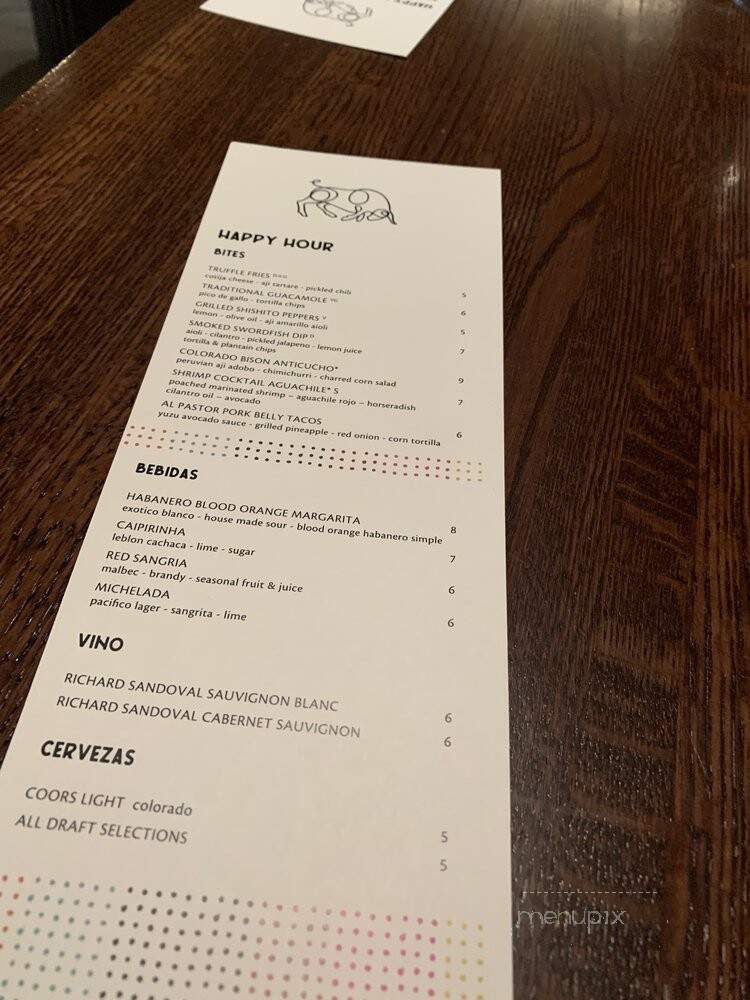 Toro Latin Kitchen & Lounge - Denver, CO menu_pic