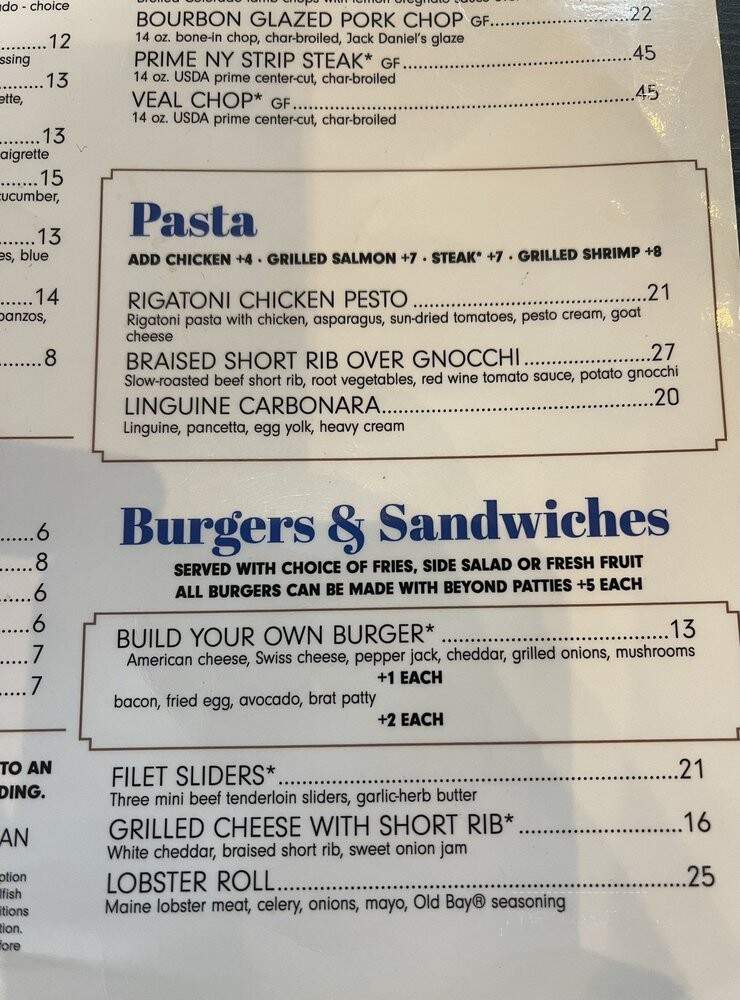 Tavern On The Point - Chicago, IL menu_pic