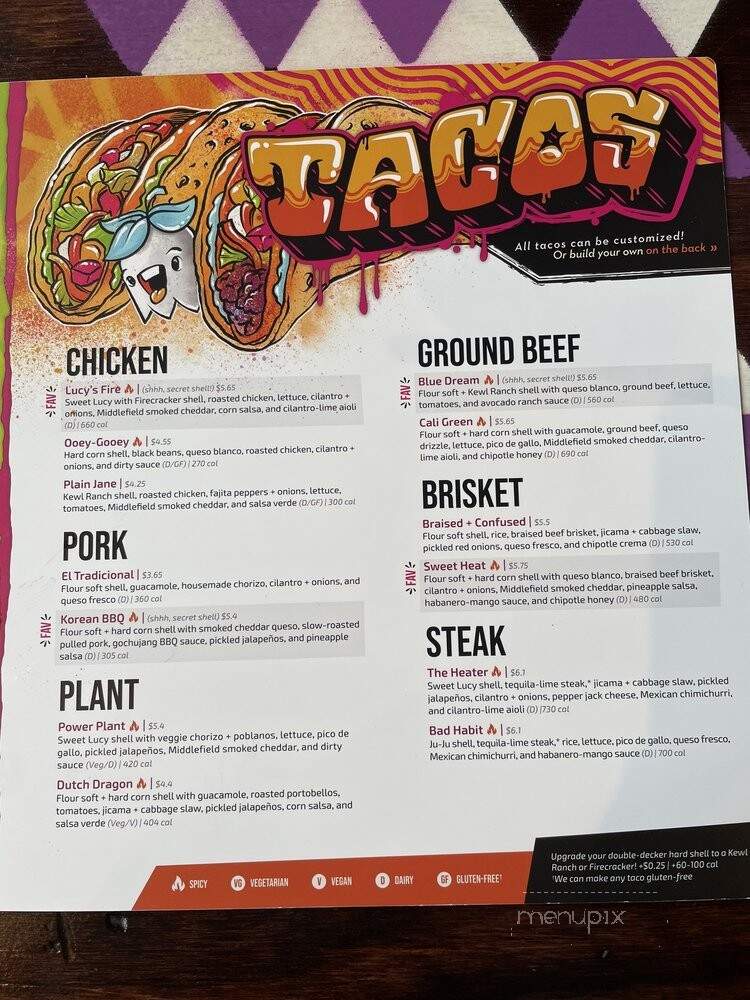 Condado Tacos - Detroit, MI menu_pic