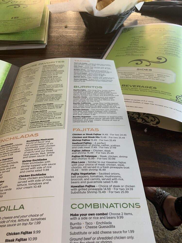 Torres Mexican Steakhouse - Florence, KY menu_pic
