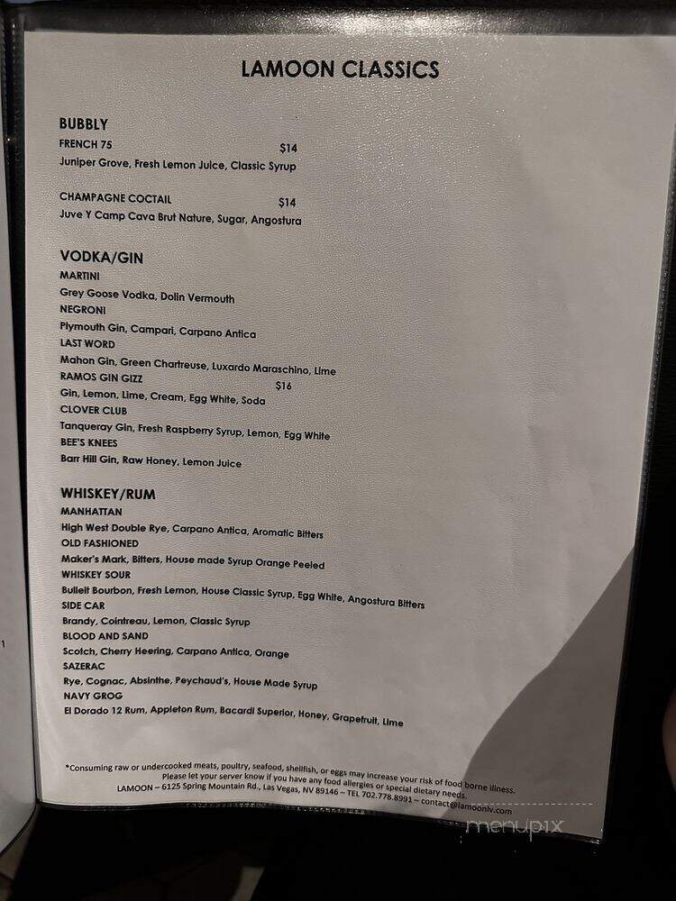 LaMoon - Las Vegas, NV menu_pic