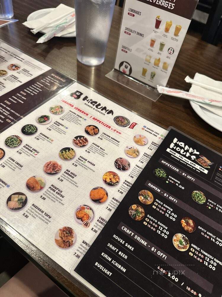 Higuma Ramen & Izakaya - Addison, TX menu_pic