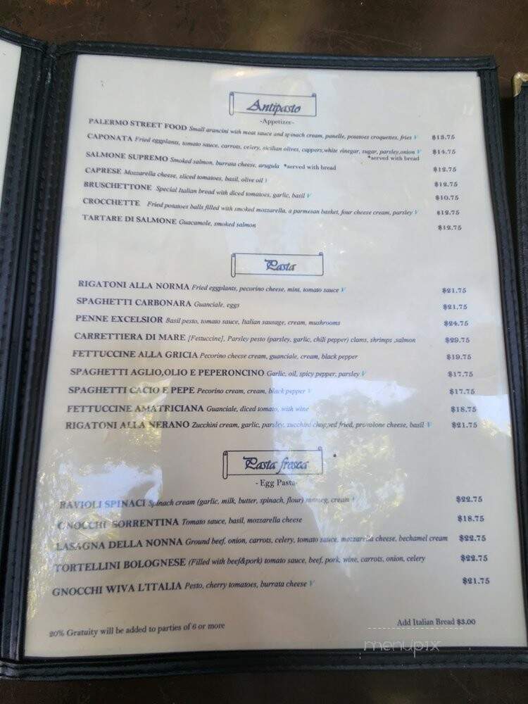 Sweet Sicily - Sunnyvale, CA menu_pic