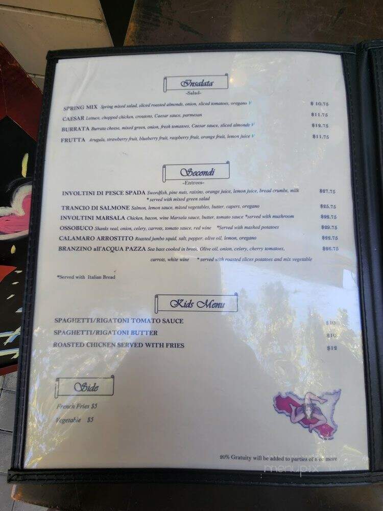 Sweet Sicily - Sunnyvale, CA menu_pic