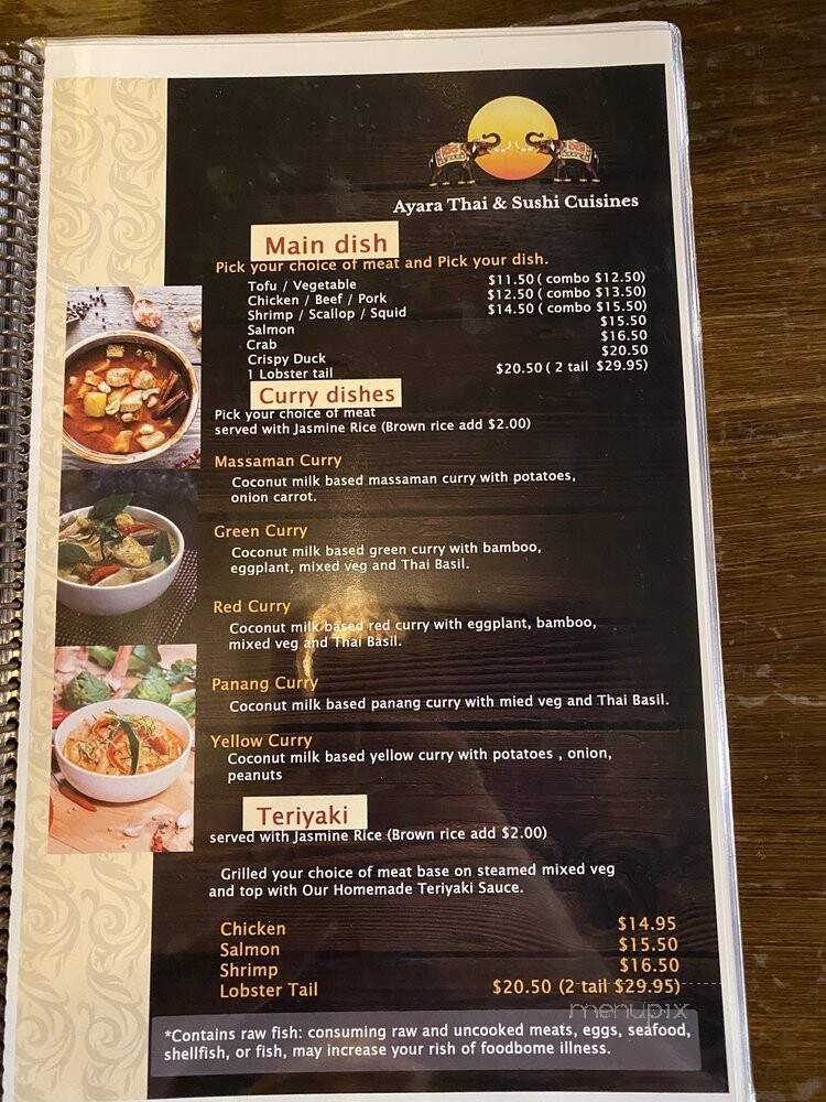 Ayara Thai&sushi Cuisine - St Augustine, FL