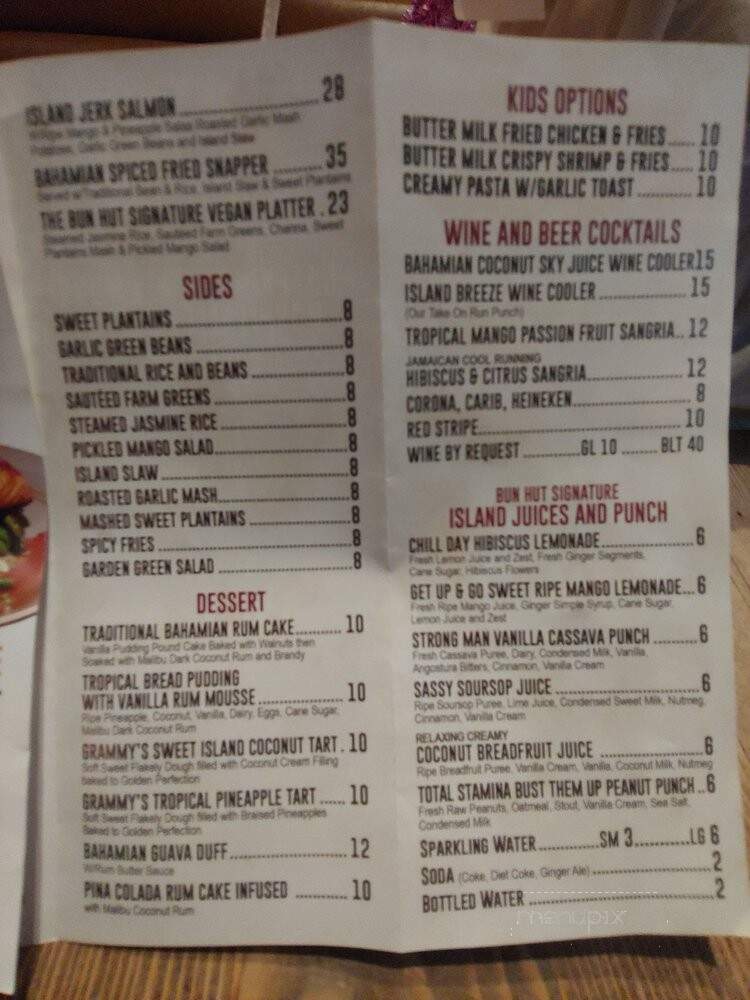 The Bun Hut - New York, NY menu_pic