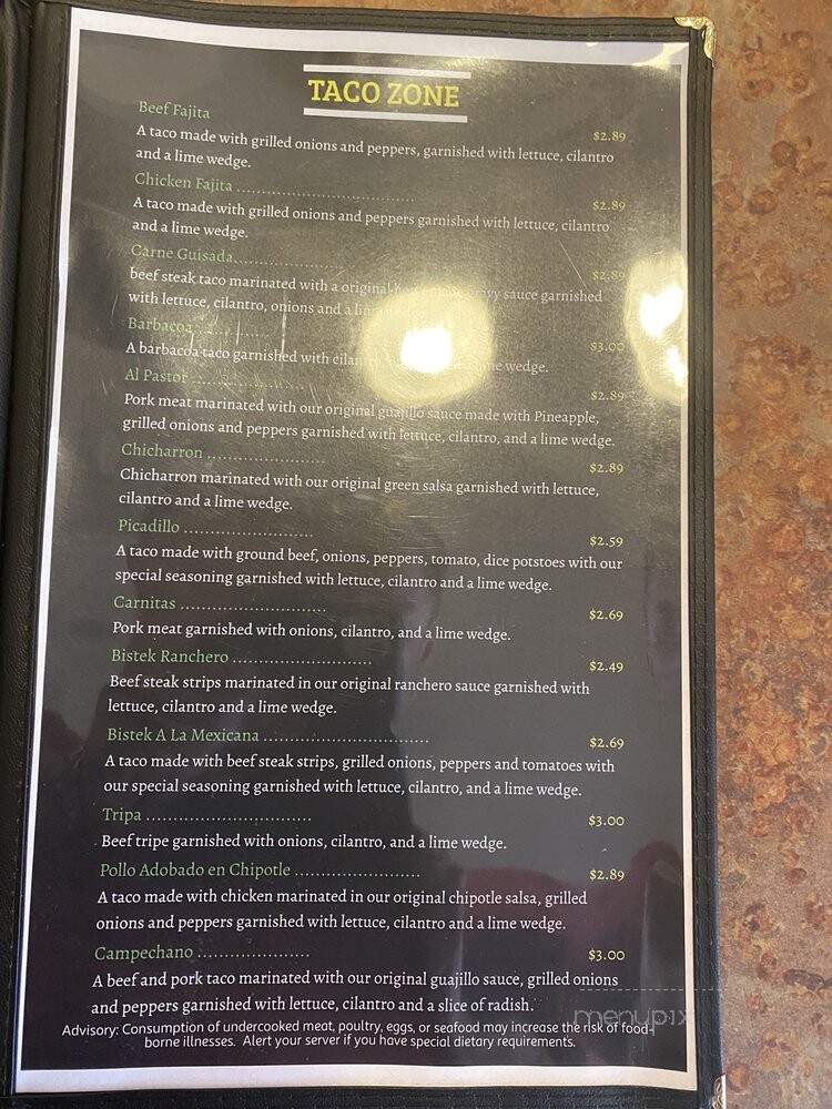 Huahuasco Grill Mexican Cuisine - Pflugerville, TX menu_pic