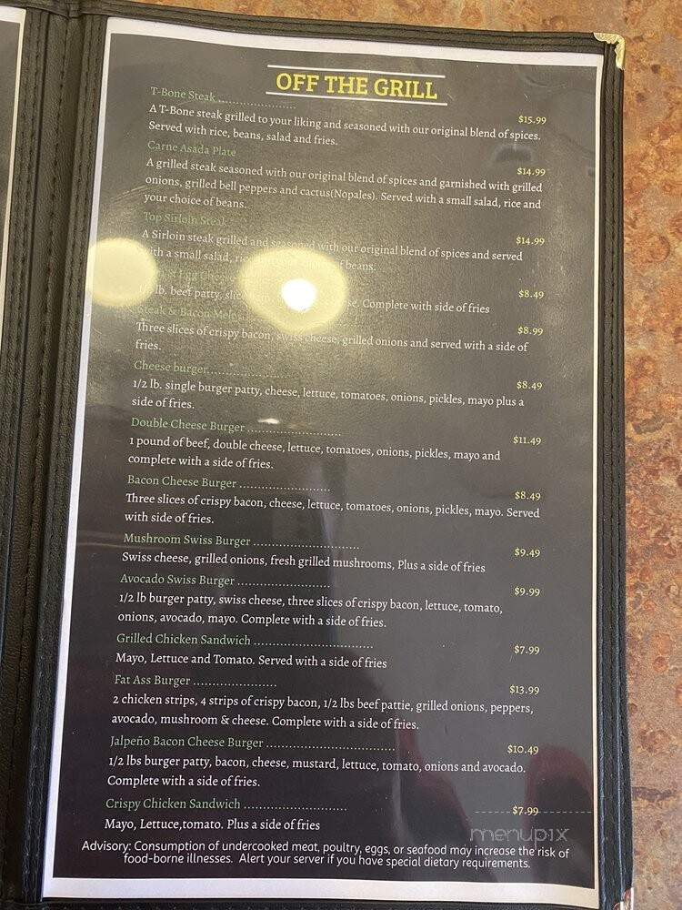 Huahuasco Grill Mexican Cuisine - Pflugerville, TX menu_pic