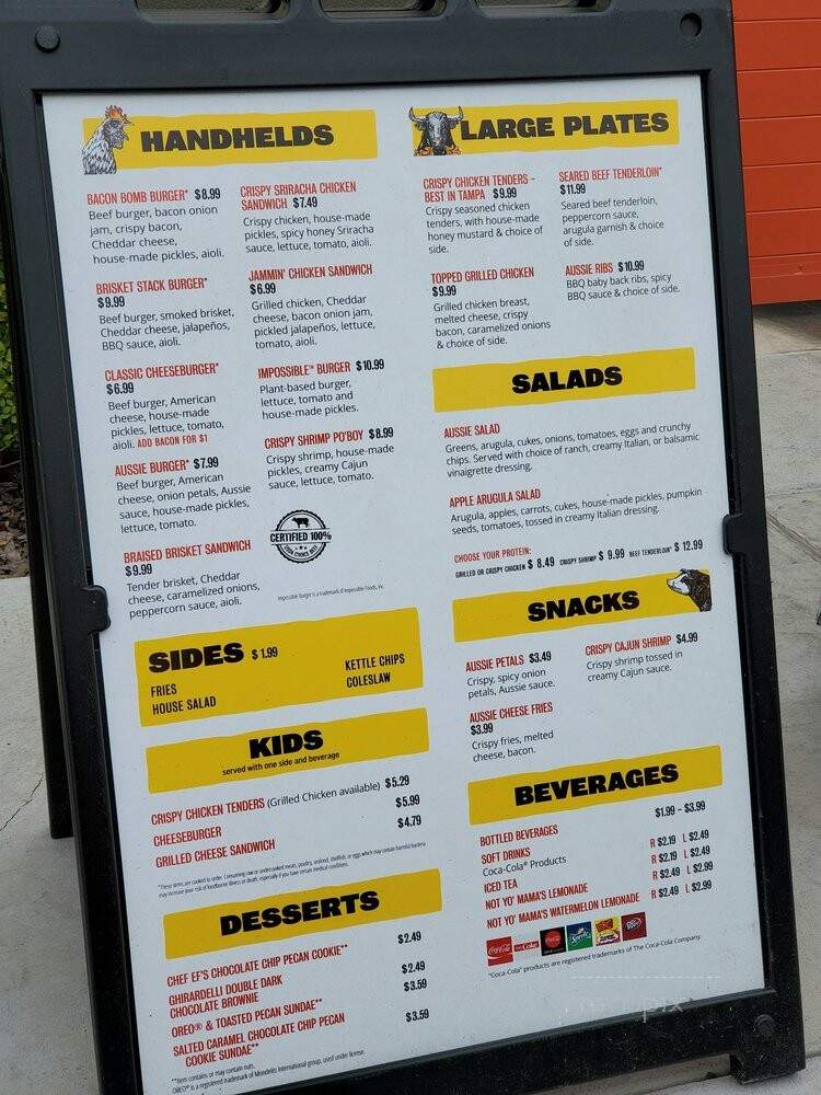 Aussie Grill by Outback - Lutz, FL menu_pic