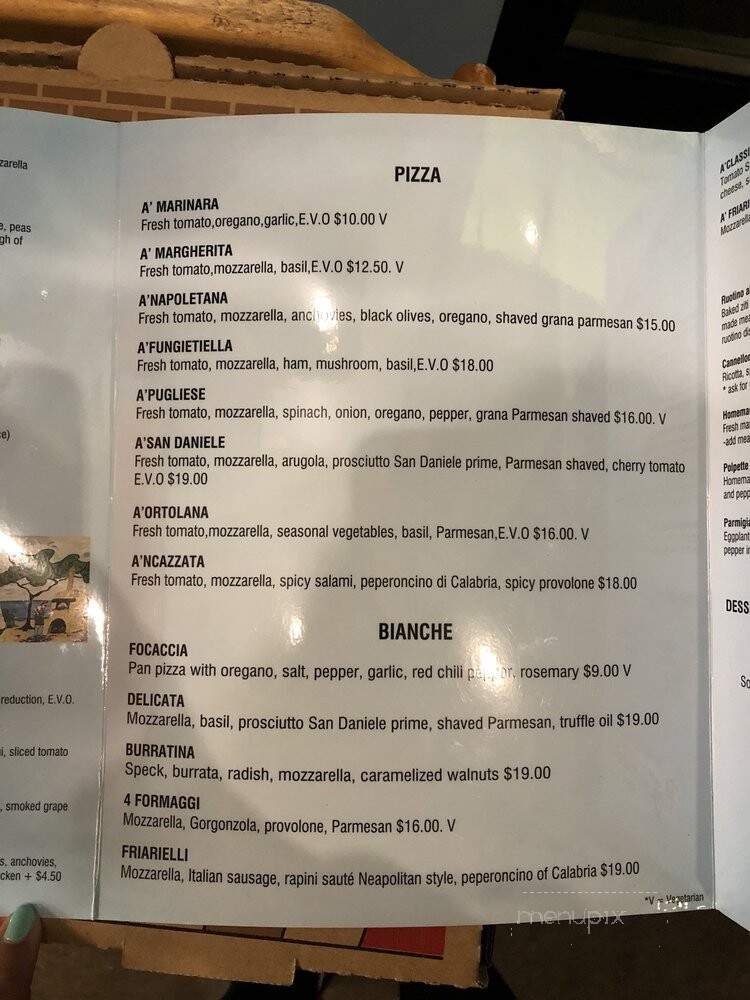 Pizza @ Portafoglio - Encinitas, CA menu_pic