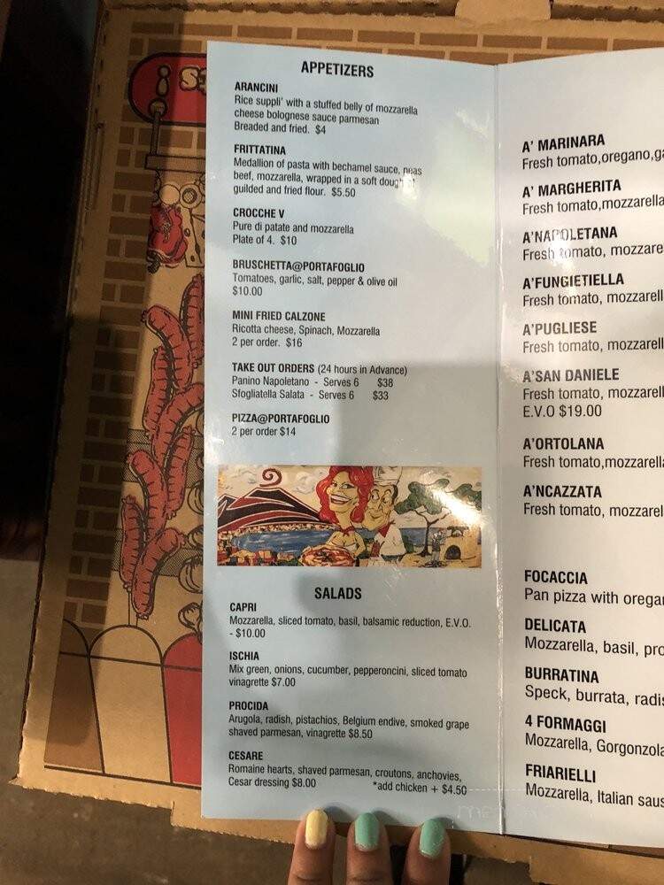Pizza @ Portafoglio - Encinitas, CA menu_pic