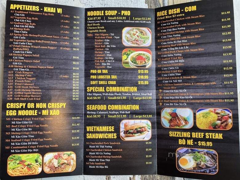 Pure Pho and Grill - Cumming, GA menu_pic