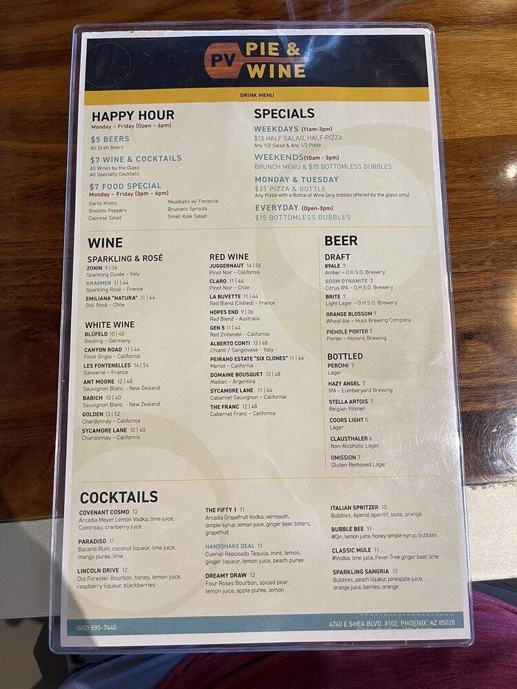 PV Pie & Wine - Phoenix, AZ