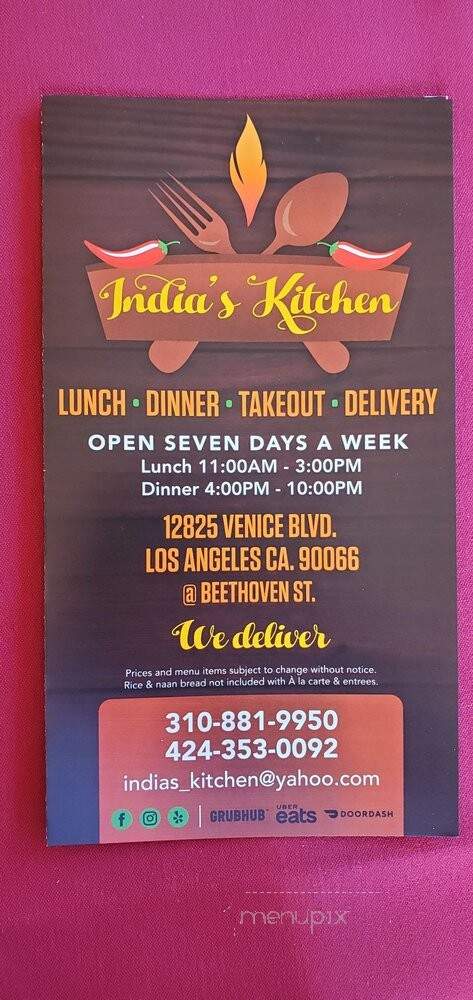 India's Kitchen - Los Angeles, CA