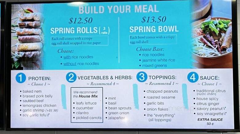 Paper Rice - Pasadena, CA menu_pic