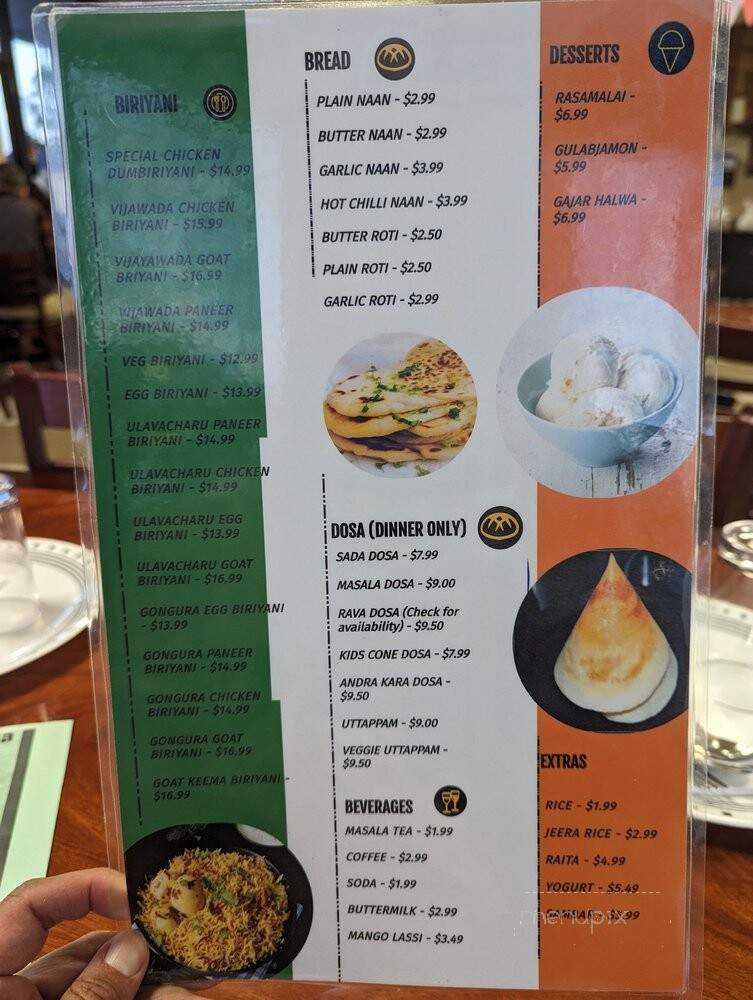 Indian Tadka - Sunnyvale, CA menu_pic