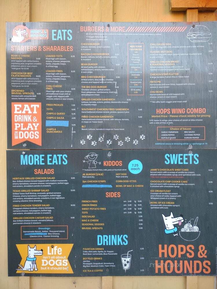 Hops & Hounds - San Antonio, TX menu_pic
