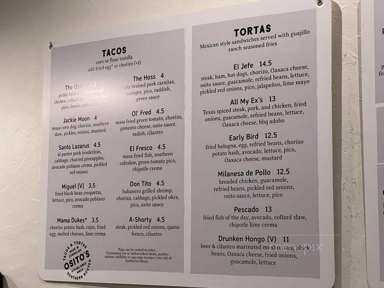 Osito's Tacos & Tortas - Cornelius, NC
