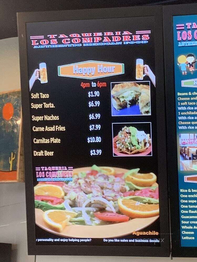Taqueria Los Compadres - Rancho Cordova, CA menu_pic