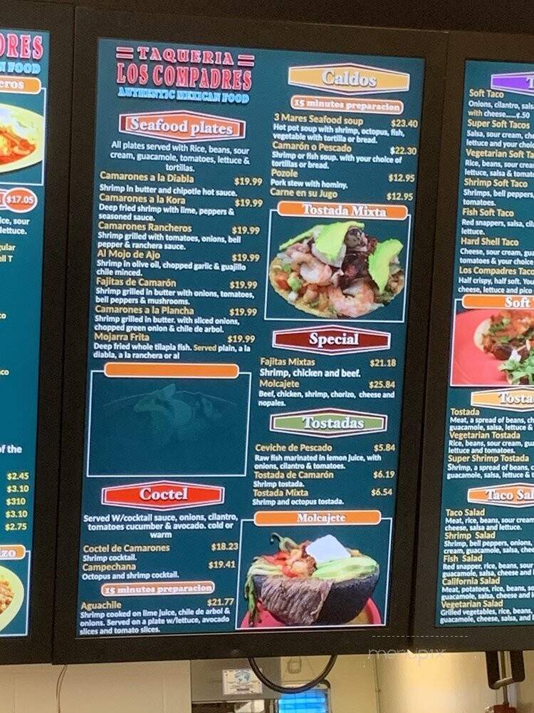Taqueria Los Compadres - Rancho Cordova, CA menu_pic