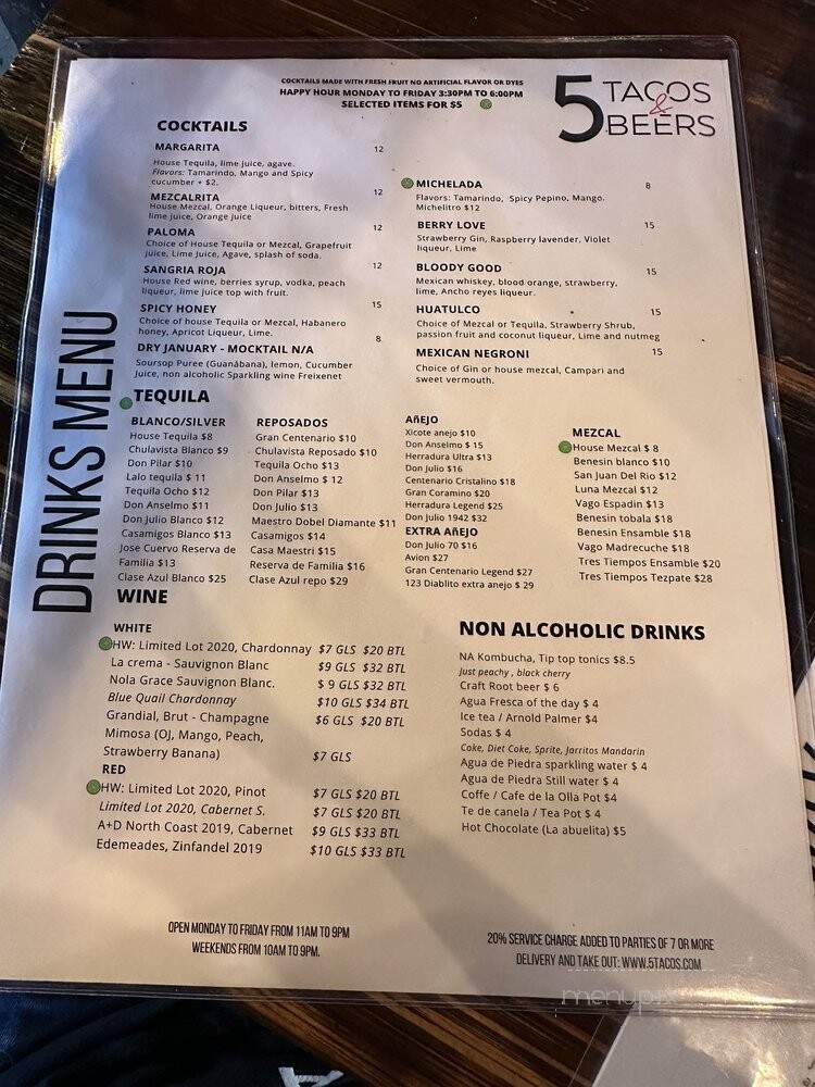 5 Tacos and Beers - Albany, CA