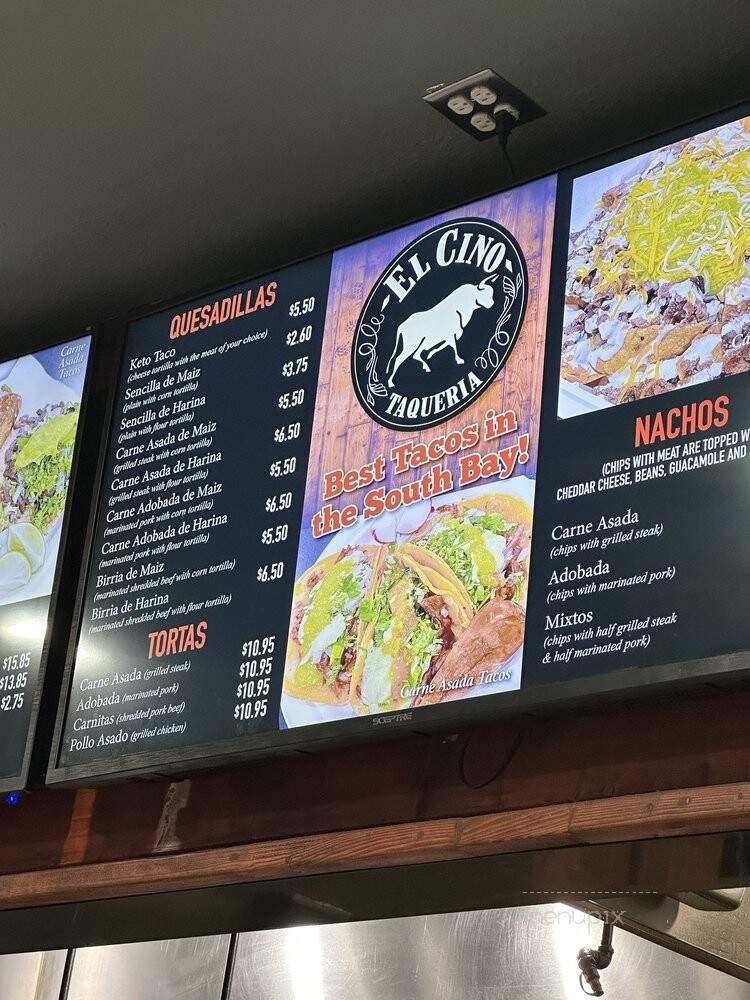 Taqueria El Cino - San Diego, CA menu_pic