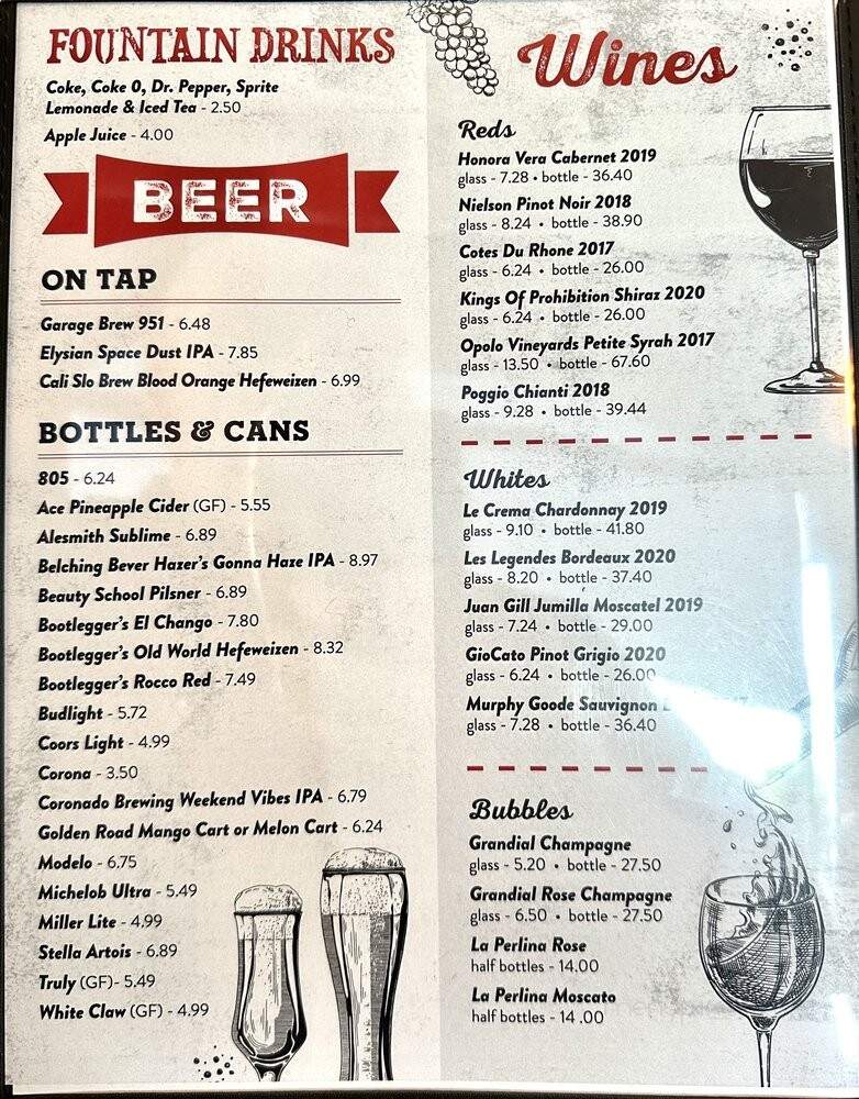 Pza - Canyon Lake, CA menu_pic