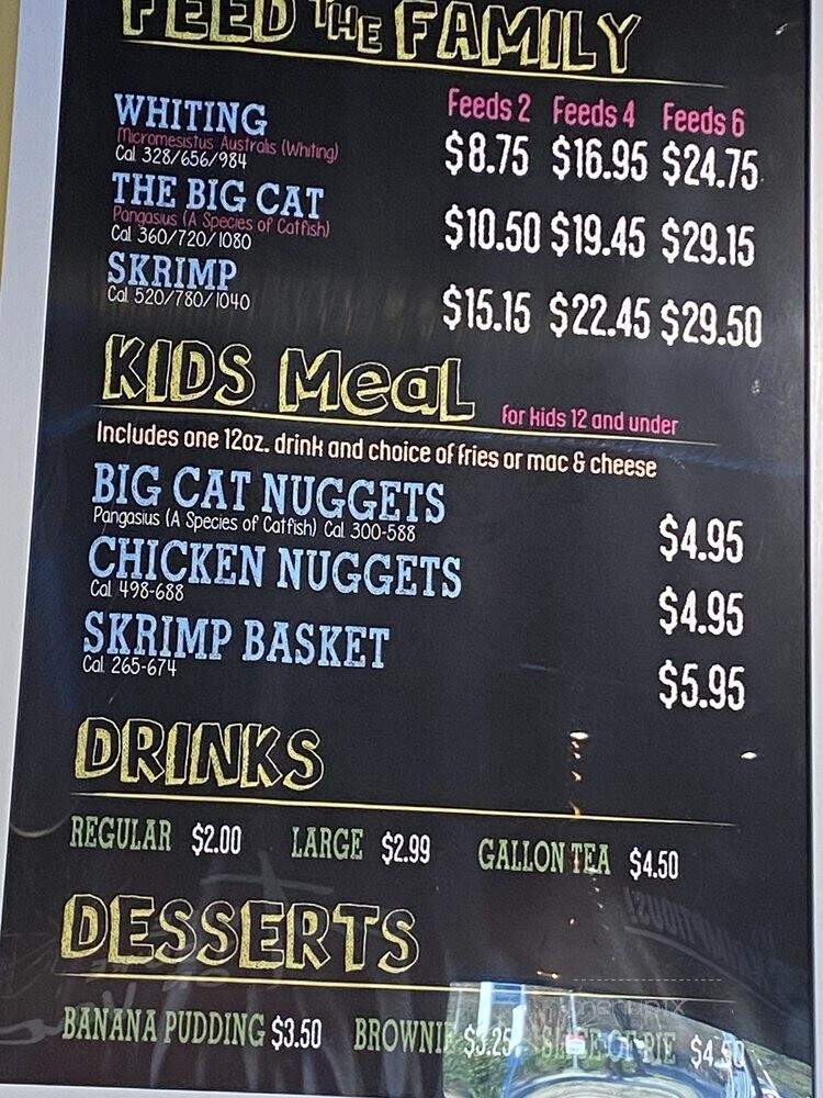 Skrimp Shack - Charlotte, NC menu_pic